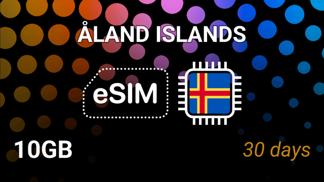 eSIM Åland Islands: 10GB Internet, 30 Days, AMT 5G Tariff