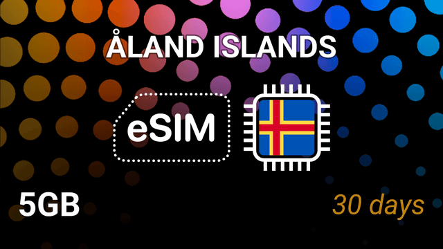 eSIM Åland Islands: 5GB Internet, 30 Days, AMT 5G, Top Up