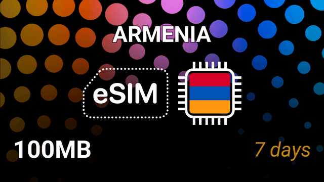 eSIM Armenia: 100MB for 7 Days – MTS, Ucom Internet Plan