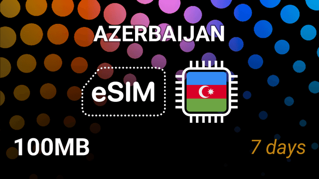Azerbaijan eSIM: 100MB for 7 Days – Azercell, Bakcell Internet