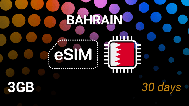 eSIM Bahrain: 3GB for 30 Days – Batelco, STC, Zain, 5G Internet