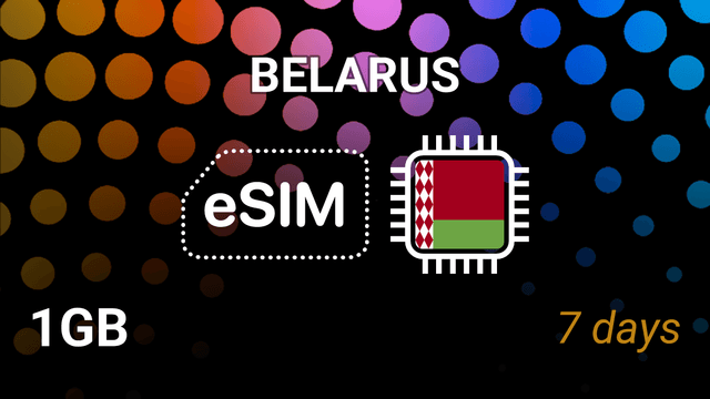 eSIM Belarus: 1GB Internet, 7 Days, A1 4G – Mobile Tariff