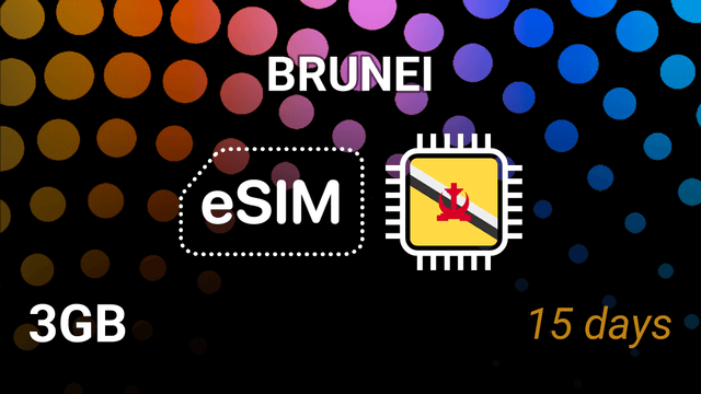 eSIM Brunei: 3GB Mobile Internet, 15 Days, DST 4G