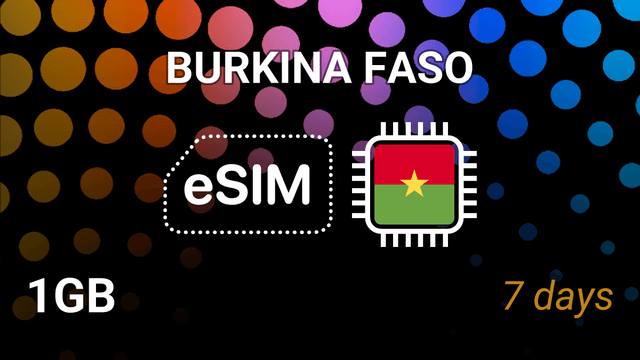 eSIM Burkina Faso: 1GB for 7 Days – Orange 5G Internet Plan