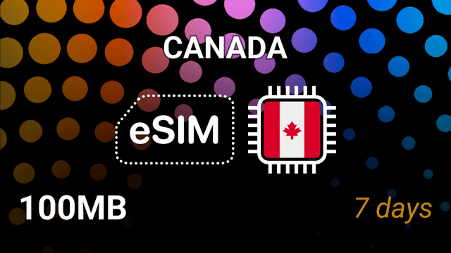 eSIM Canada: 100MB Internet Plan, 7 Days, Rogers Wireless 5G