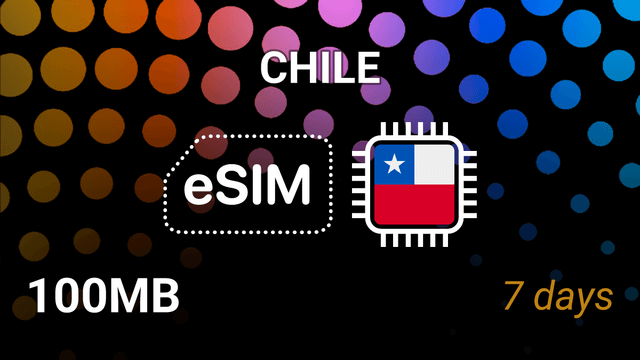 eSIM Chile: 100MB for 7 Days – WOM, entel, movistar