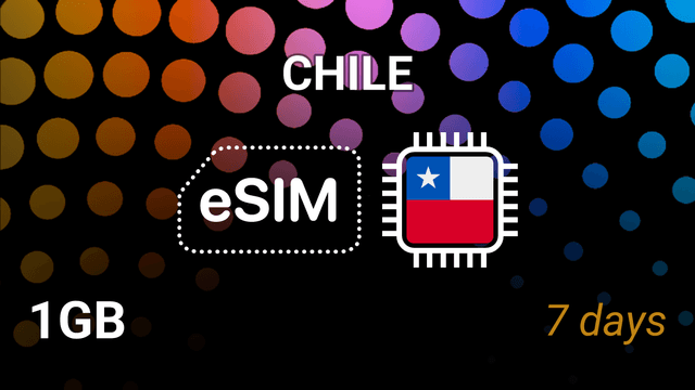 eSIM Chile: 1GB for 7 Days – WOM, entel, movistar Internet Plan