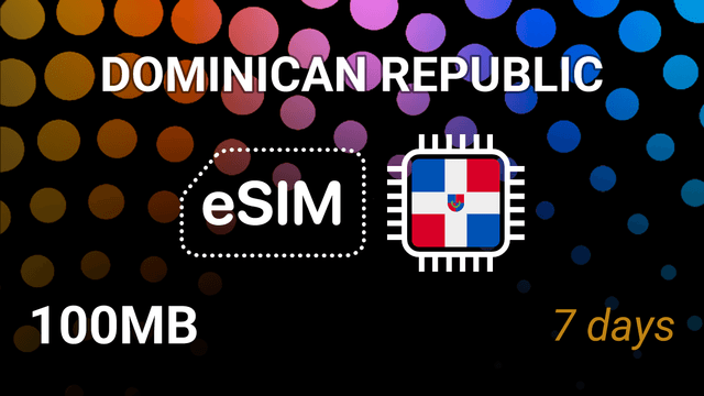 eSIM Dominican Republic: 100MB, 7 Days, Altice 3G – Mobile Internet