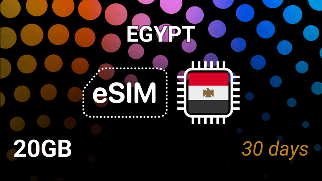 eSIM Egypt: 20GB Internet Plan, 30 Days, Orange 5G