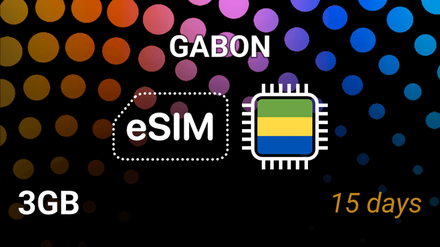 eSIM Gabon: 3GB Internet, 15 Days, Airtel 5G, Top Up | Skyalo