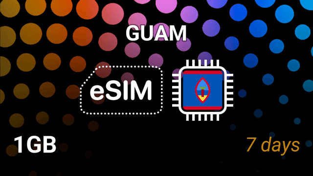 eSIM for Guam: 1GB Internet, 7 Days, Docomo 4G – Best Tariff