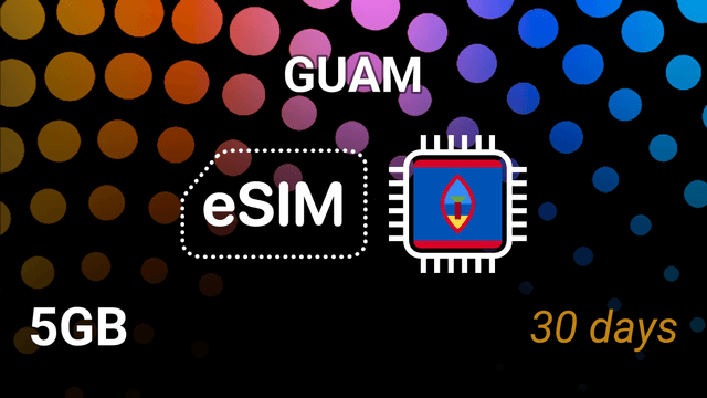 eSIM Guam: 5GB Internet Plan, 30 Days, Docomo 4G