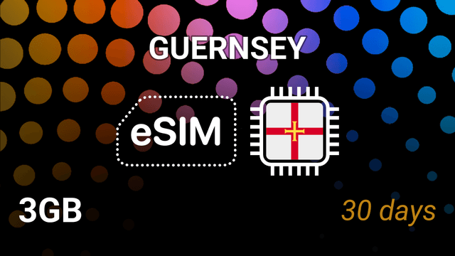 eSIM Guernsey: 3GB Internet Plan, 30 Days, Sure 4G