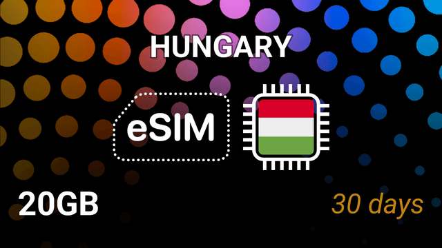 eSIM Hungary: 20GB Internet, 30 Days, Telenor & Vodafone