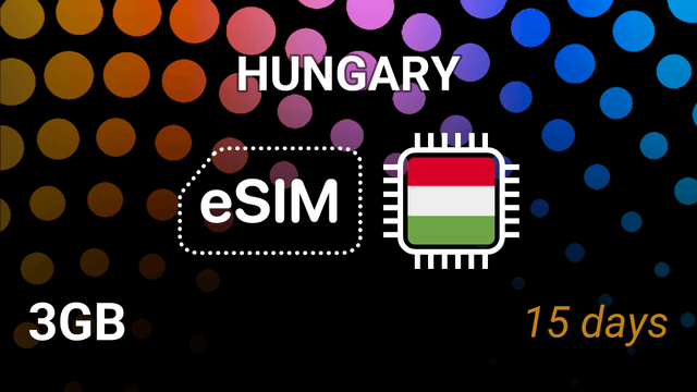 eSIM Hungary: 3GB Internet, 15 Days, Telenor & Vodafone