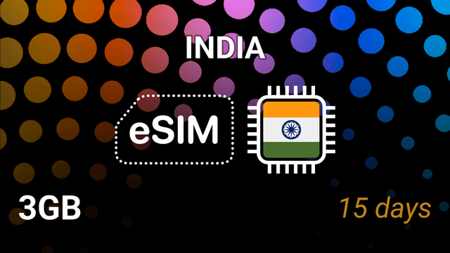 eSIM India: 3GB for 15 Days – AirTel 5G & Jio 4G Internet
