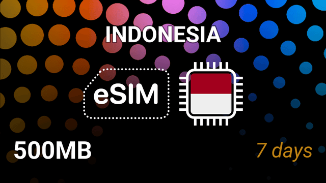 eSIM Indonesia: 500MB for 7 Days – Telkomsel 5G Internet Plan