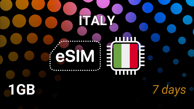 Italy eSIM: 1GB for 7 Days – Iliad, Vodafone, Wind 5G
