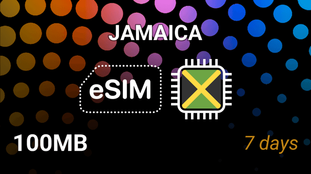 Jamaica eSIM: 100MB, 7 Days, Digicel & FLOW 5G Internet