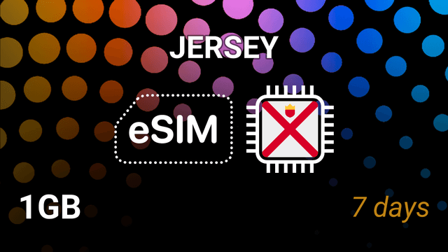 Jersey eSIM – 1GB for 7 Days | JT 5G Mobile Internet Plan