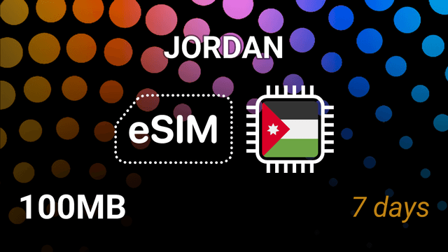 eSIM Jordan: 100MB for 7 Days – Umniah & Zain 5G Internet