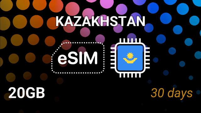 eSIM Kazakhstan: 20GB Internet, 30 Days, Beeline 4G Tariff