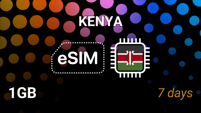Kenya eSIM: 1GB Internet, 7 Days, Airtel 4G – Best Tariff