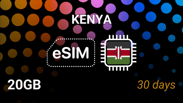 Kenya eSIM: 20GB Internet, 30 Days, Airtel 4G | Skyalo