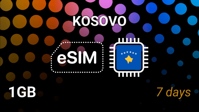 eSIM Kosovo: 1GB Internet for 7 Days – IPKO 4G Tariff