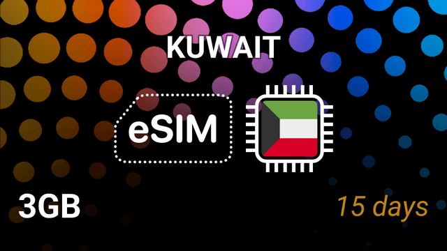 eSIM Kuwait — 3GB for 15 Days | Ooredoo 4G Internet Plan