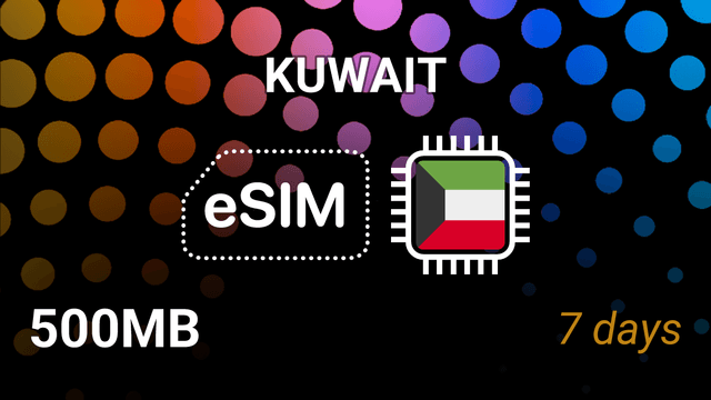 eSIM Kuwait: 500MB for 7 Days – Ooredoo 4G Internet Plan