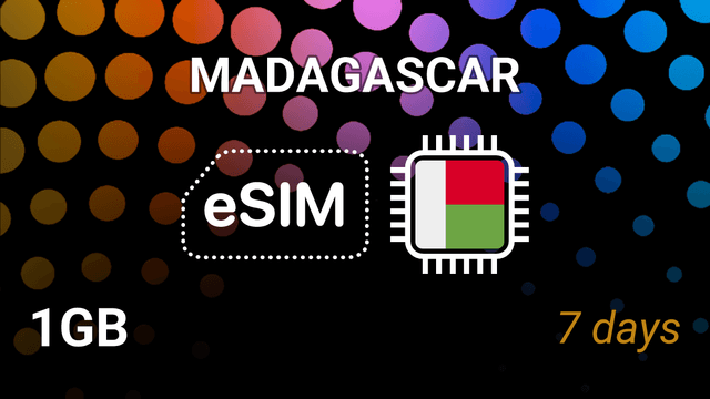 eSIM Madagascar: 1GB for 7 Days – Airtel 5G Internet Plan
