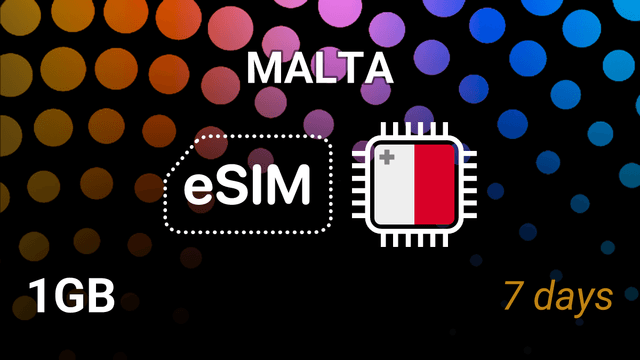 Malta eSIM – 1GB for 7 Days | GO, Melita, Vodafone