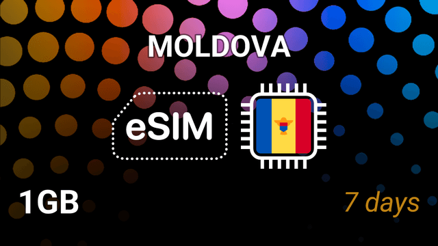 eSIM Moldova: 1GB for 7 Days – Orange, Unité, 3G/4G/5G