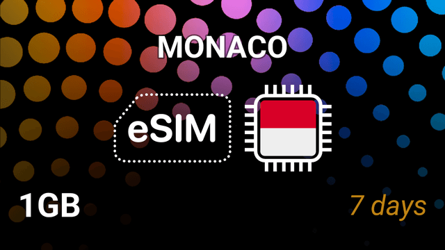 eSIM Monaco: 1GB for 7 Days – Monaco Telecom 5G Internet