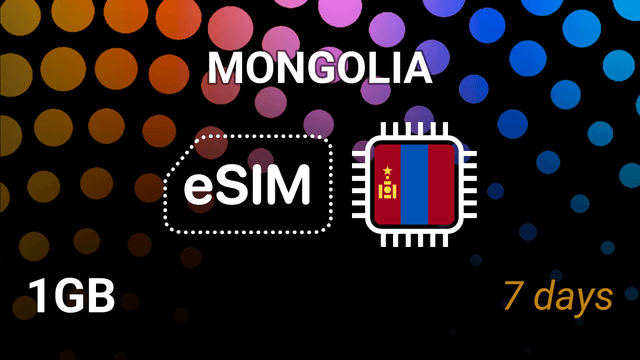 eSIM Mongolia — 1GB for 7 Days, Unitel 4G Internet Plan