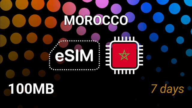 eSIM Morocco: 100MB for 7 Days – Orange Morocco, 3G/4G/5G