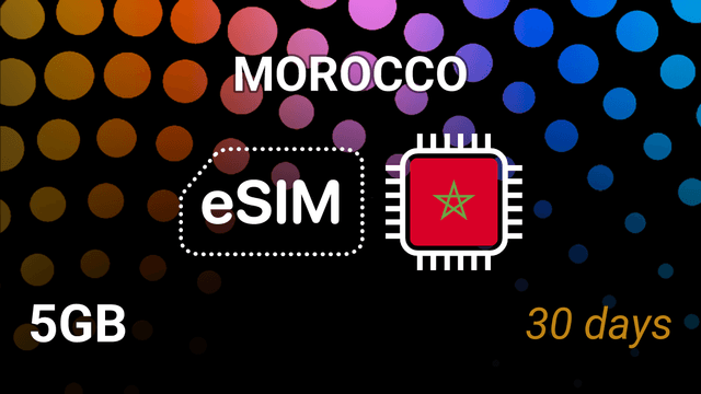 eSIM Morocco: 5GB Internet, 30 Days, Orange Morocco - 5G