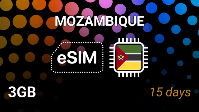 Mozambique eSIM: 3GB for 15 Days – Vodafone 4G Internet Plan
