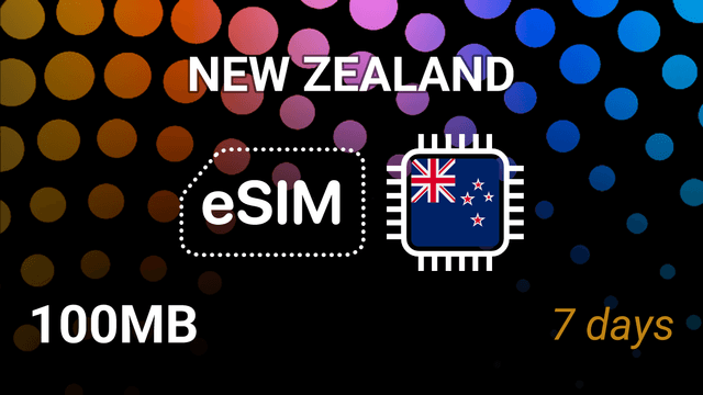 eSIM New Zealand: 100MB, 7 Days, Spark 4G – Mobile Internet