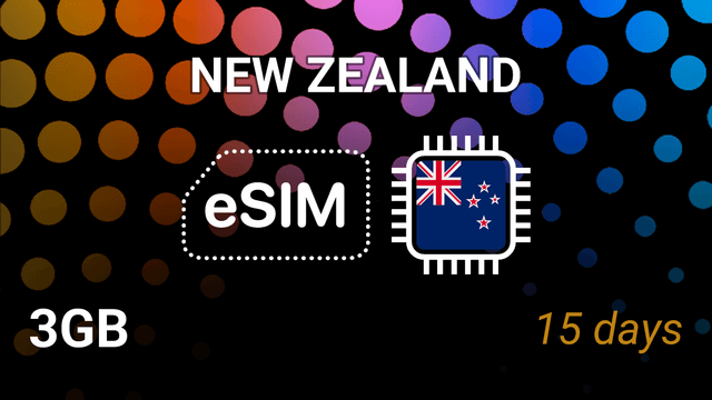 eSIM New Zealand: 3GB for 15 Days – Spark 4G Mobile Internet