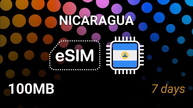 eSIM Nicaragua: 100MB Internet, 7 Days, Movistar 4G Tariff