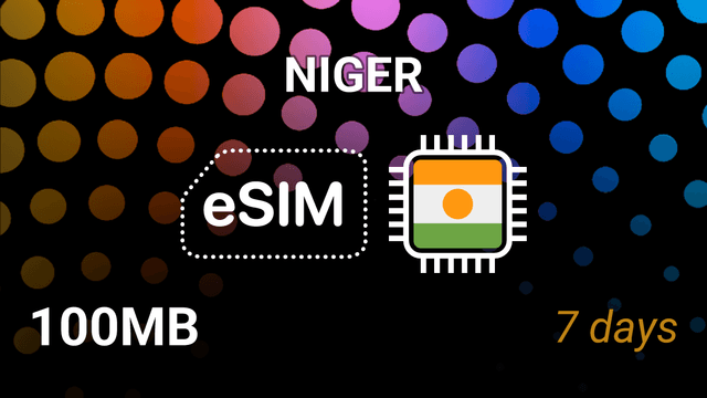 eSIM Niger: 100MB, 7 Days, 3G Internet – Airtel & Orange