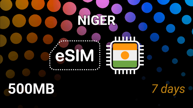 eSIM Niger: 500MB, 7 Days, Airtel & Orange 3G Internet Plan