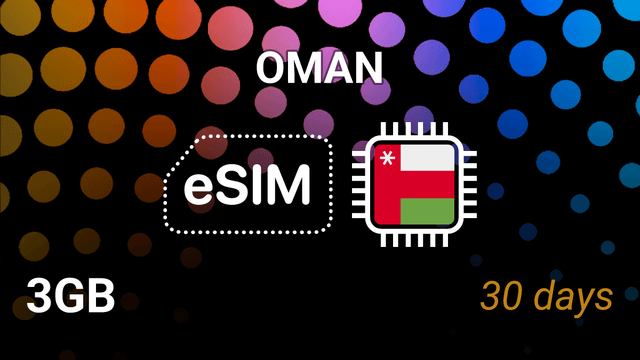 Oman eSIM: 3GB Internet, 30 Days – Omantel & Ooredoo Plans
