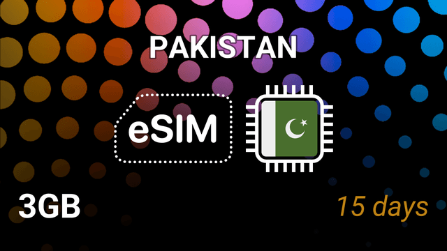 eSIM Pakistan: 3GB for 15 Days – Jazz 4G Mobile Internet