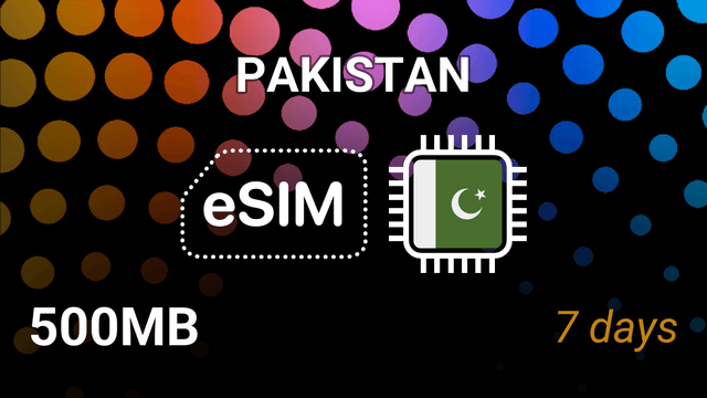 eSIM Pakistan: 500MB for 7 Days – Jazz 4G Internet Plan