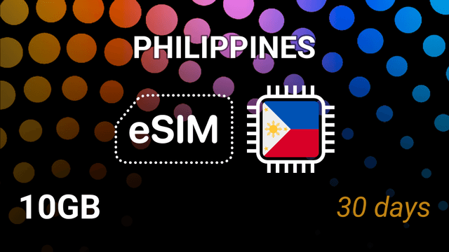 eSIM Philippines: 10GB Internet, 30 Days, Globe & SMART 5G