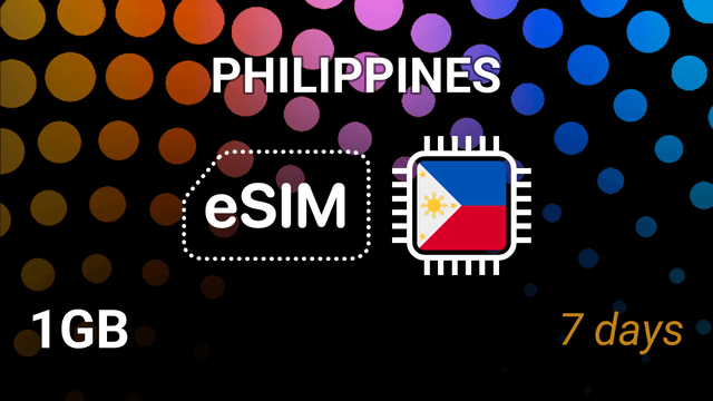 eSIM Philippines: 1GB Internet, 7 Days, Globe & SMART 5G