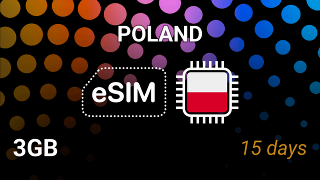 eSIM Poland: 3GB Internet, 15 Days, Orange/Play/Plus 5G